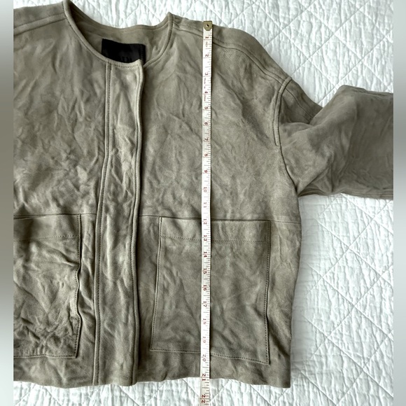 NWOT Zara ZW Collection 100% Suede Leather Jacket - Picture 12 of 12